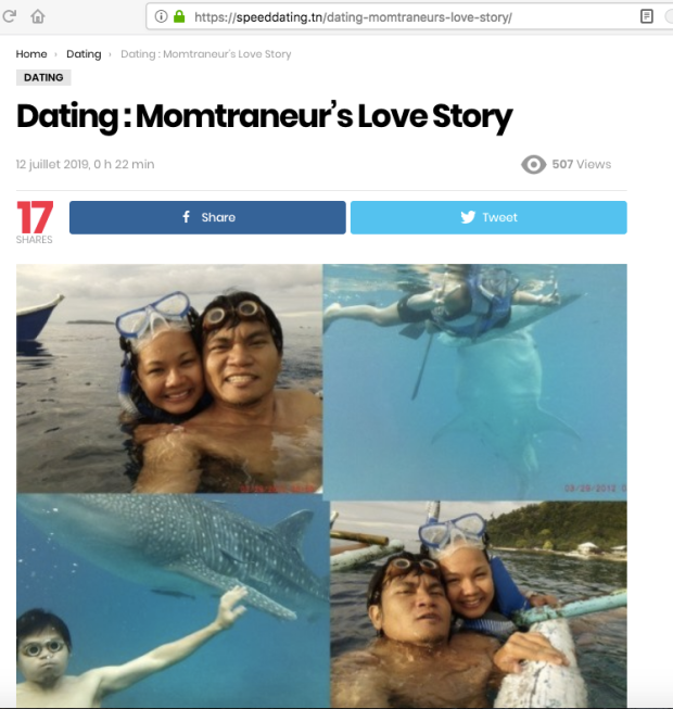 momtraneur featured on dating site