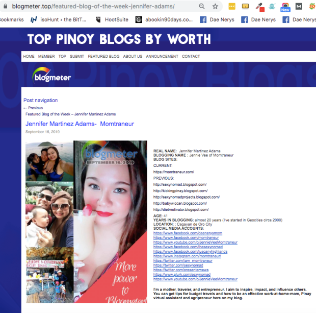 Blogmeter Top Featured Blog